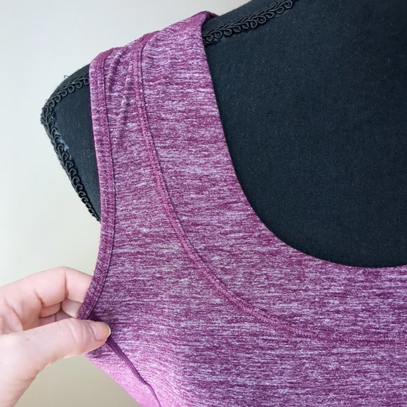 [SOLD] Lululemon Dash Tank Heathered Purple Ruffle Soft Athletic Running Top - Picture 6 of 13